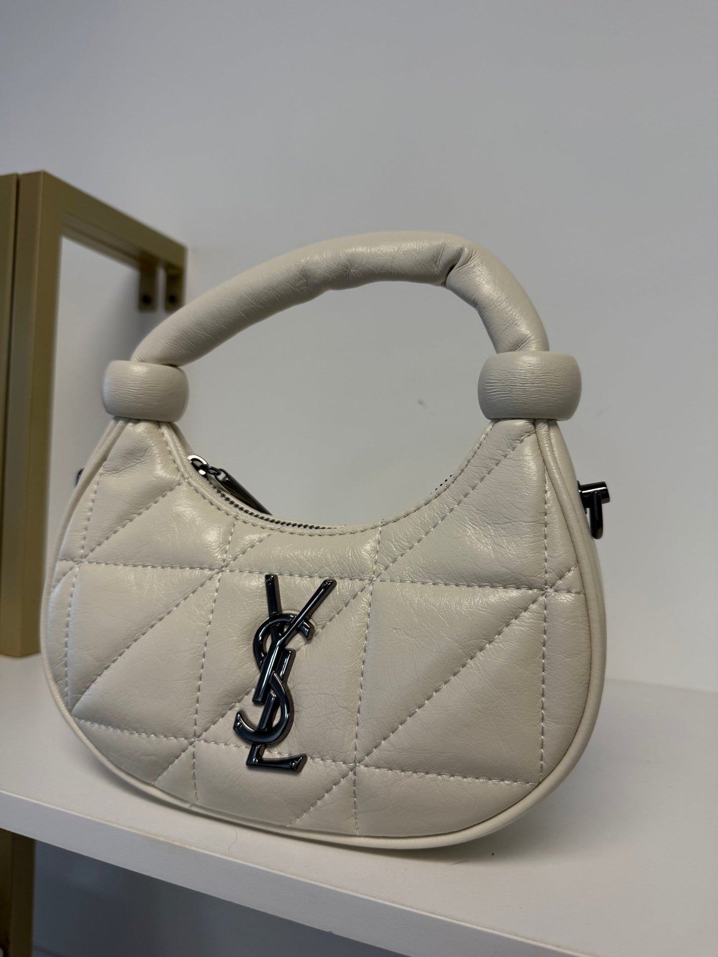 Mini YSL - Inspired Quilted Shoulder Bag - The Luxe Authority