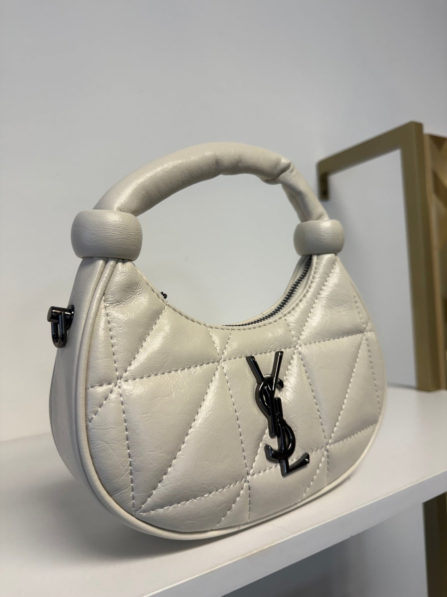 Mini YSL - Inspired Quilted Shoulder Bag - The Luxe Authority